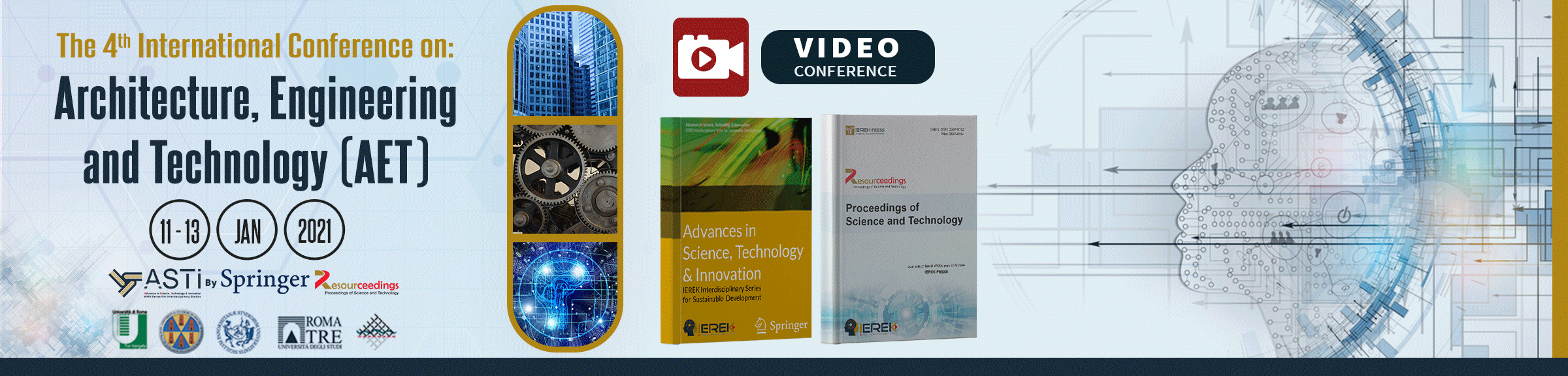Architecture, Engineering, and Technology (AET) - 4th Edition - Smart Techniques in Urban Planning & Technology